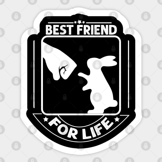 rabbit best friends for life Sticker by youki